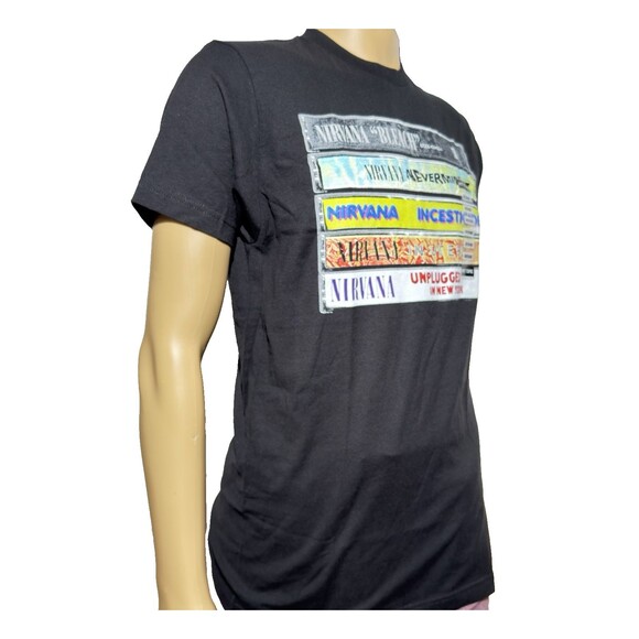 NEW Nirvana Cassette Tape Albums T-Shirt Bleach Nevermind In Utero Unplugged M - Picture 4 of 8